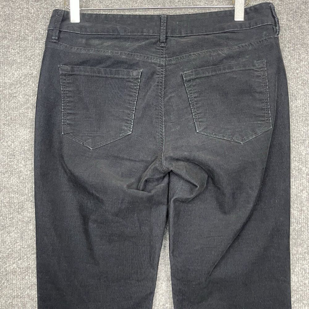 Loft Jeans Womens 6 28 Black Corduroy Modern Straight Cords Minimalist Stretch - Picture 4 of 12